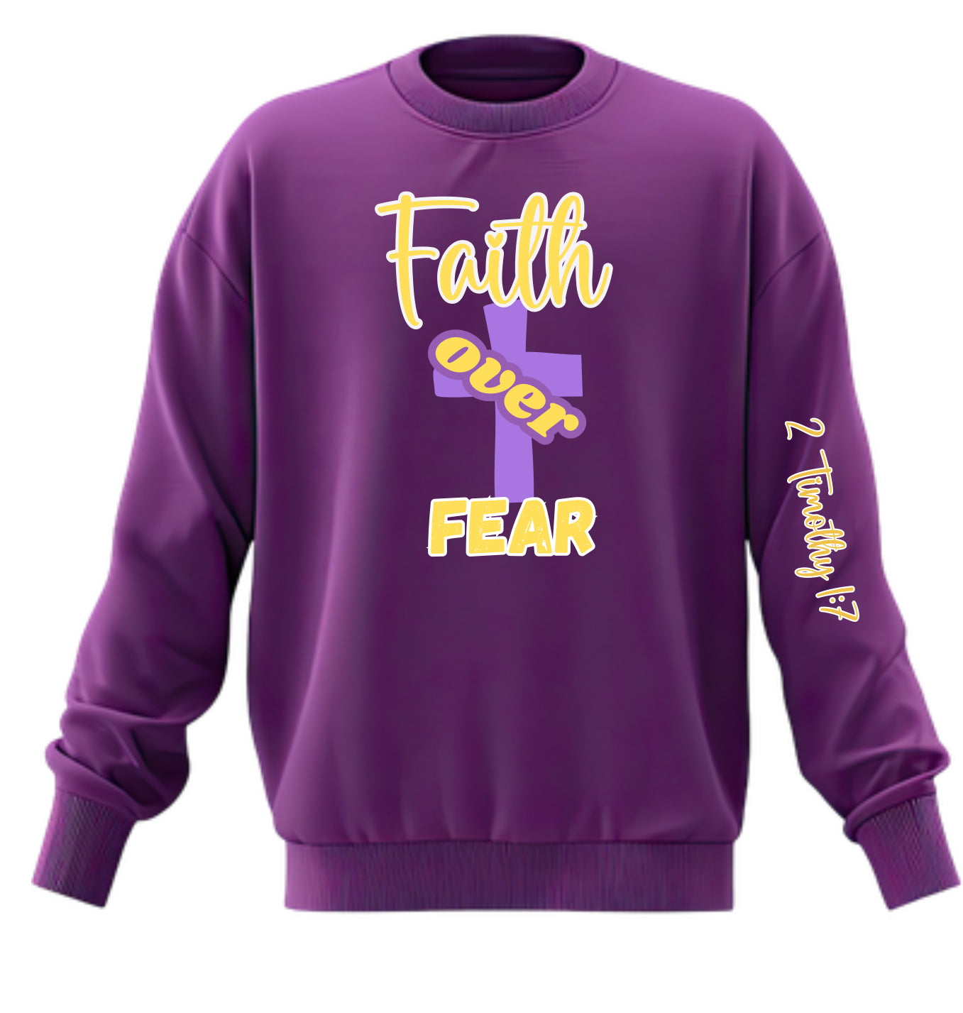 Purple Sweat Top _ Faith Fear