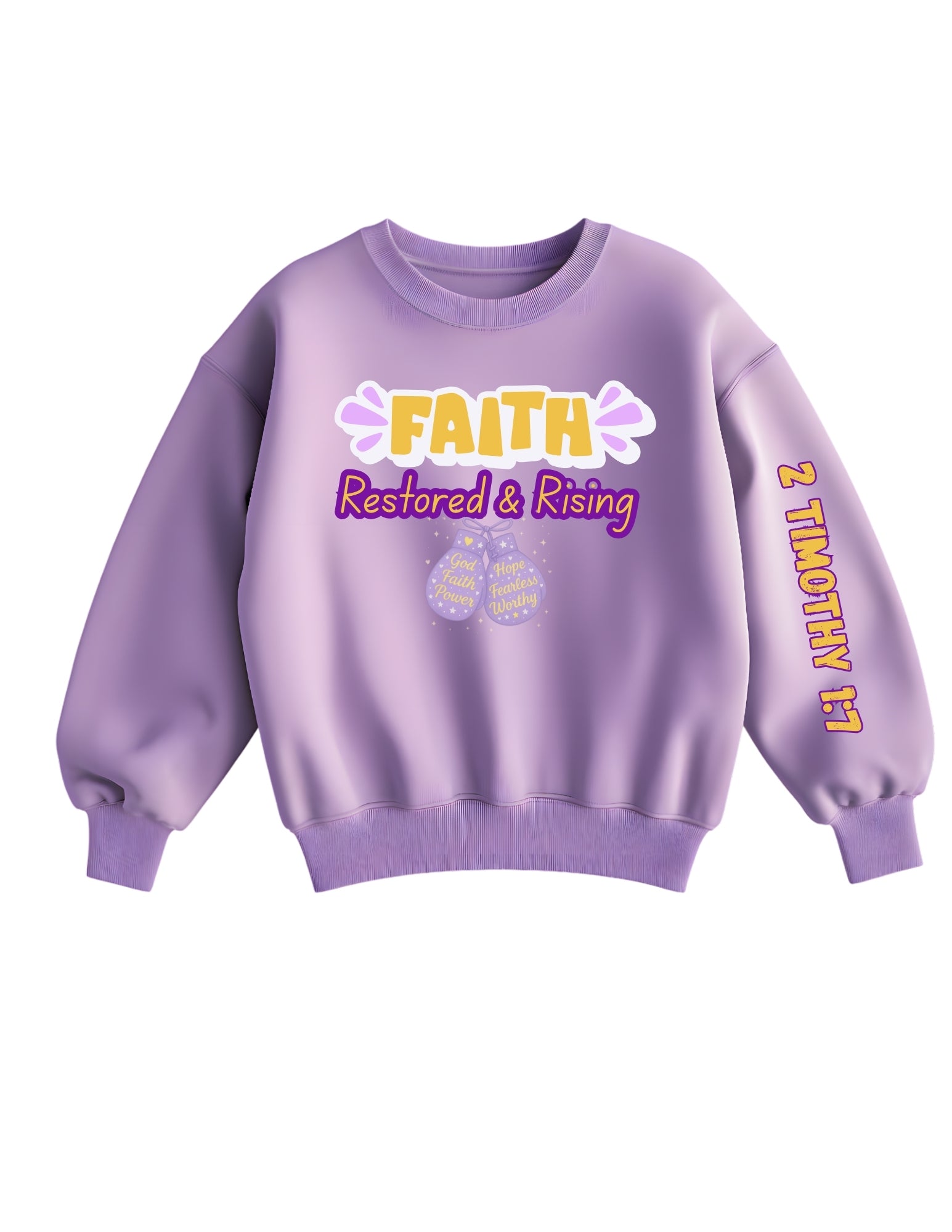 Purple Sweat Top _ Faith Restored